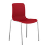 Acti 4C Chrome Four Leg Chair Red