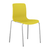 Acti 4C Chrome Four Leg Chair Yellow