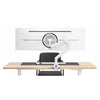 Thinking Works 2:22 Curve single monitor arm in matte white with gas spring detail visible