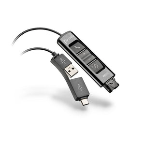 Poly Plantronics DA85 QD to USB-A/USB-C Adapter