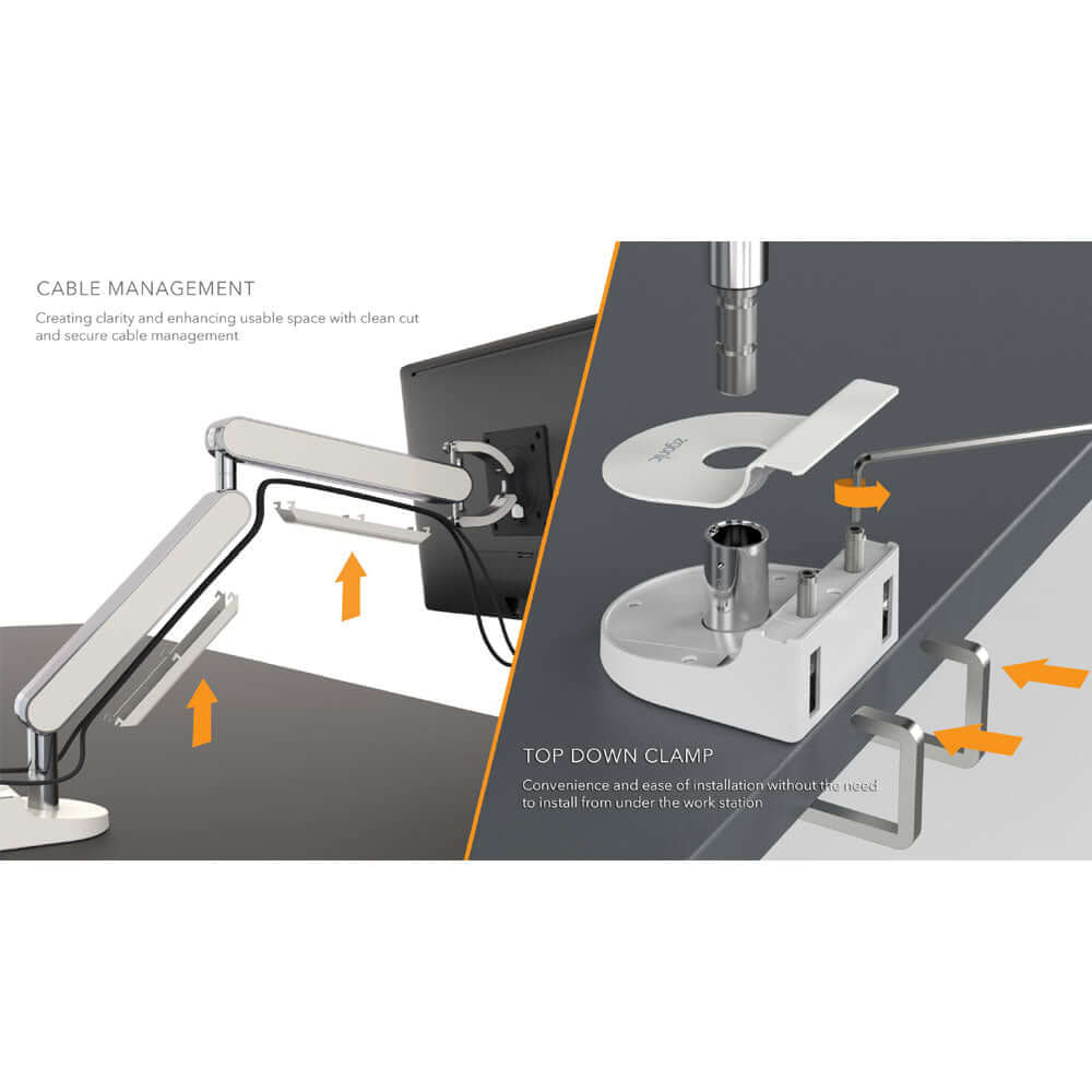 Zgonic ZG1 Monitor Arm Convenience and Ease of Installation