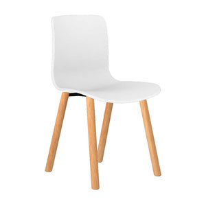 Acti 4T Timber Four Leg Chair White