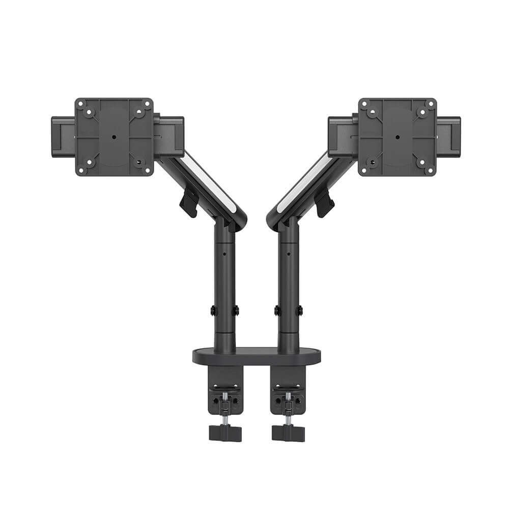 Computer Monitor Ruler Glider Glider Dual Monitor Arm for ease of viewing - Ergonomics Now