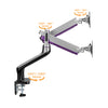 LINUS Aluminum Spring-Assisted Dual Monitor Arm
