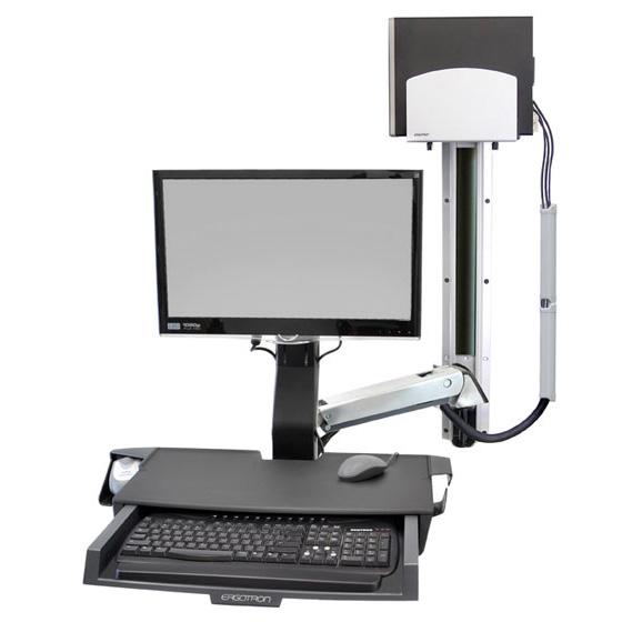 StyleView Sit-Stand Combo System with Worksurface
