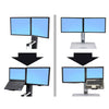 Ergotron WorkFit Conversion Kit: Dual to LCD & Laptop