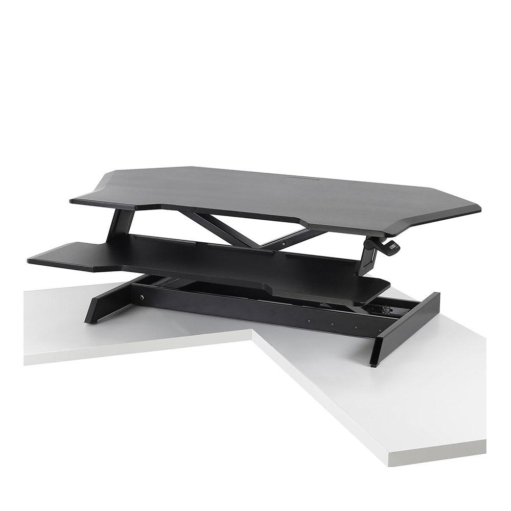 Ergotron workfit corner standing desk shop converter