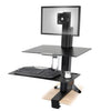 Ergotron WorkFit-S Single LD Sit-Stand Workstation with Worksurface